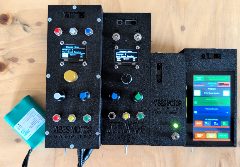 All four VMU models top view