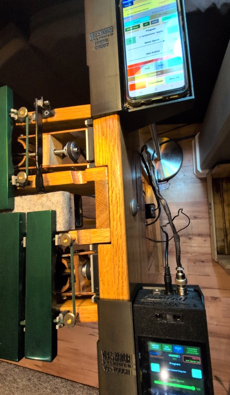 Vibraphone top end with VMU motor system installed